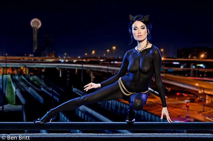 Classic Catwoman Body Paint