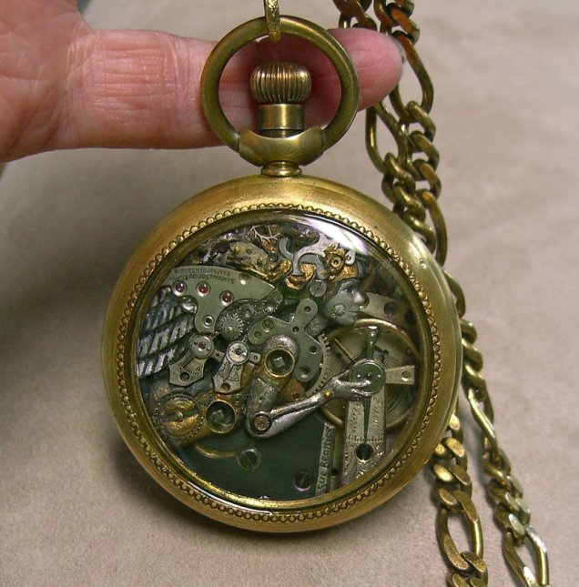 Steampunk Miniature Sculptures Made From Old Clock Parts