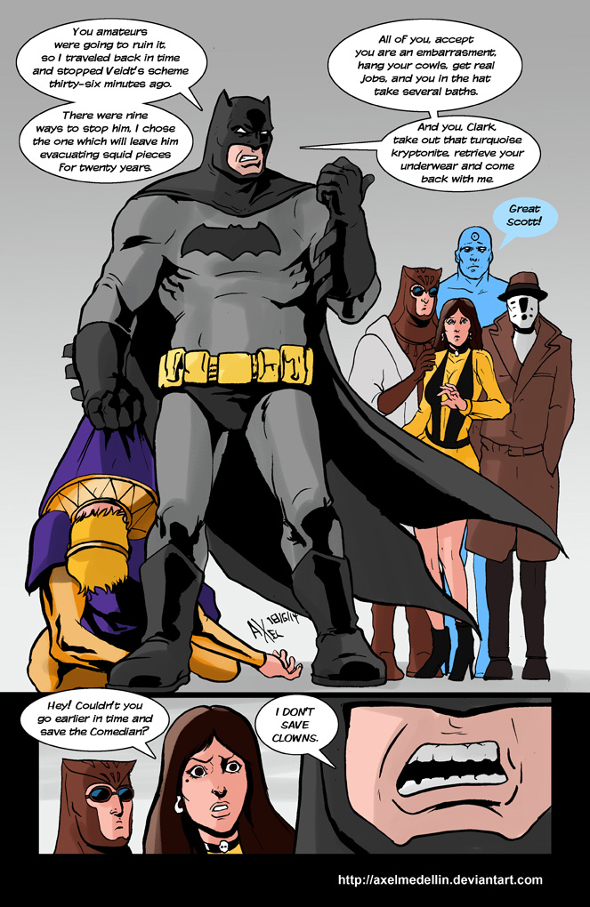 If Batman Had Been in Watchmen Comic
