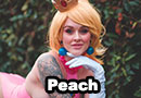 Princess Peach Latex Cosplay