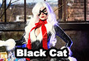 Christmas Black Cat Cosplay