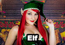Christmas Elf Latex Cosplay