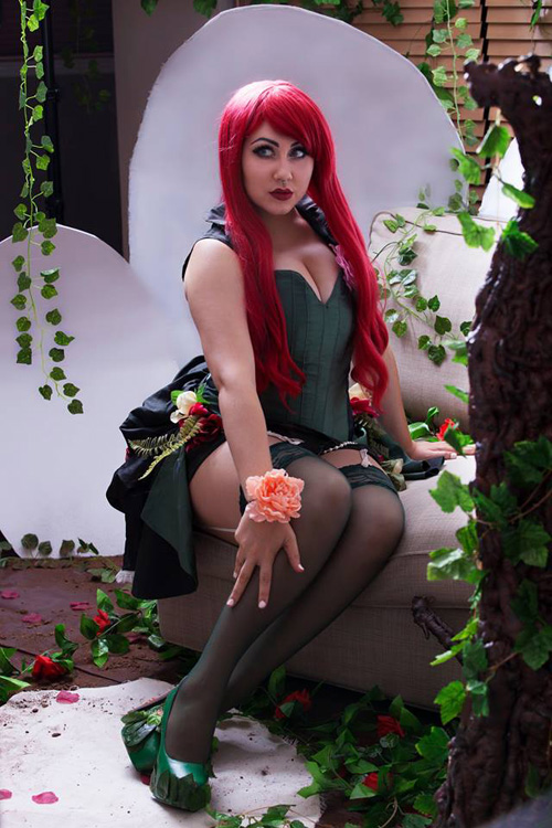 Burlesque Poison Ivy Cosplay