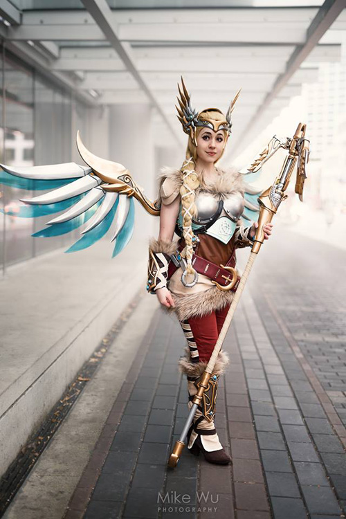 Valkyrie Mercy from Overwatch Cosplay