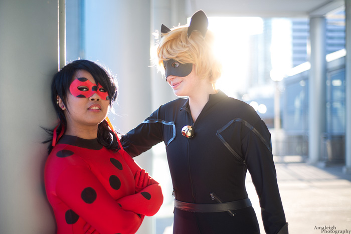 Ladybug and Chat Noir from Miraculous Ladybug Cosplay