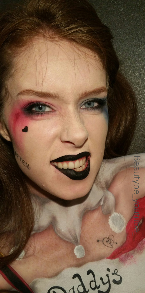 Suicide Squad Harley Quinn Makeup