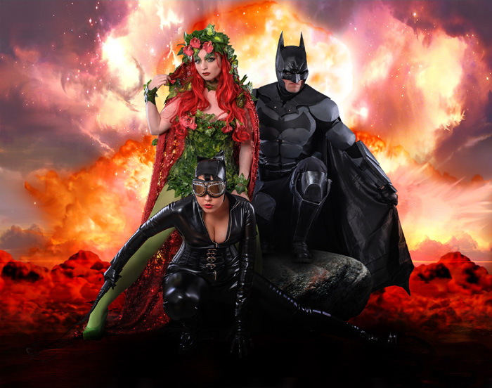 Batman, Catwoman & Poison Ivy Cosplay
