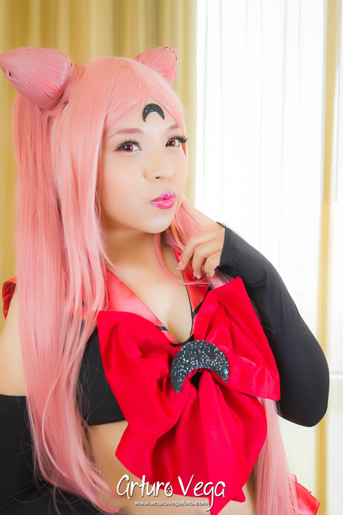 Black Lady from Sailor Moon Lingerie Photoshoot
