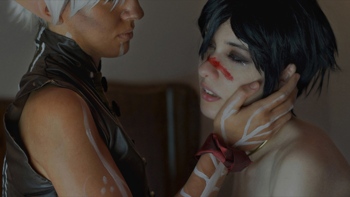 Hawke and Fenris from Dragon Age II Cosplay