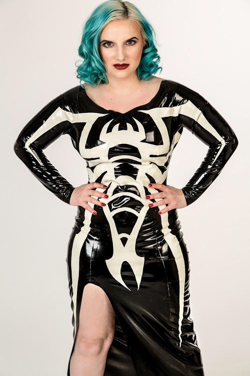 Latex Venom Dress Photoshoot
