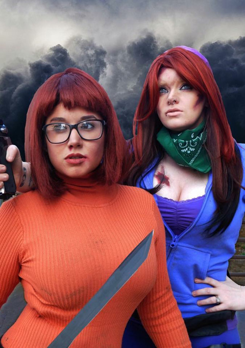 Apocalypse Velma and Daphne Cosplay