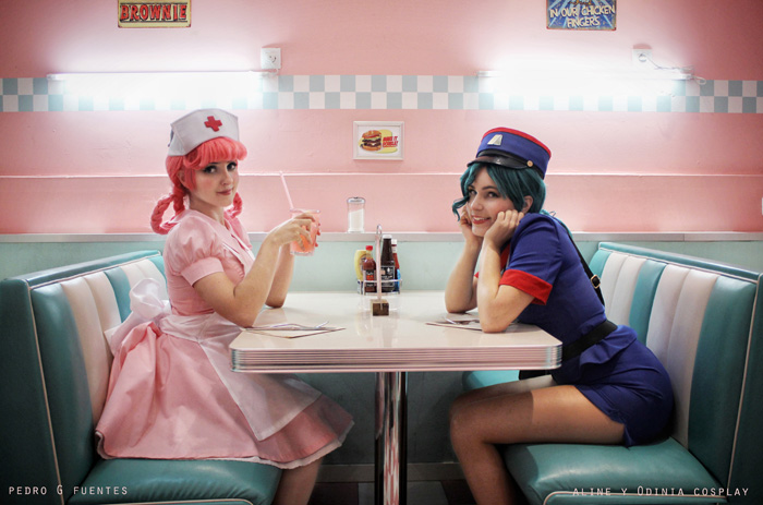 Nurse Joy & Officer Jenny from Pokemon Cosplay