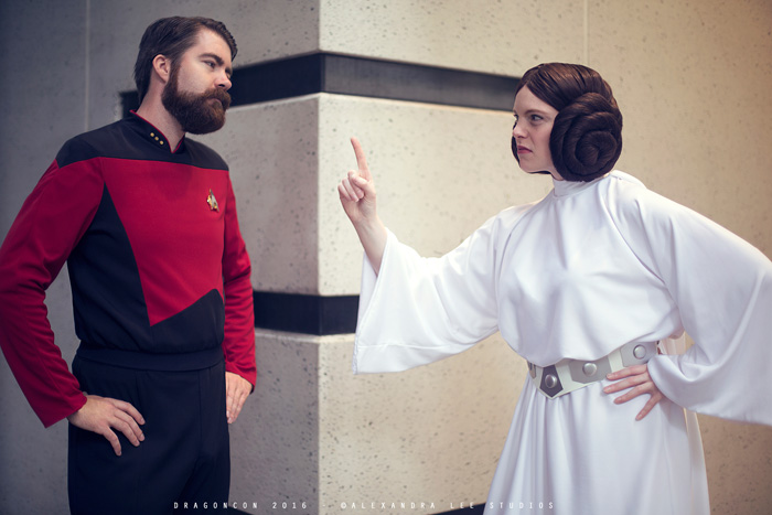Princess Leia & Commander Riker Cosplay