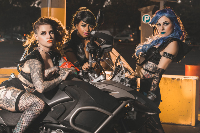 Biker Gang Sailor Moon Group Cosplay