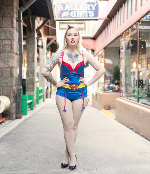 Pinup Style Supergirl
