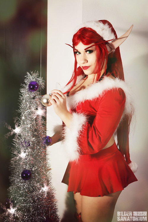 Christmas Blood Elf from World of Warcraft Cosplay
