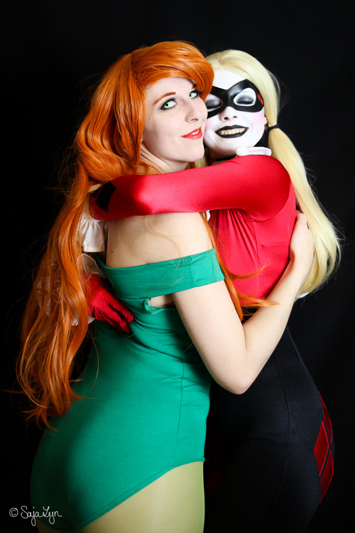 Christmas Harley Quinn & Poison Ivy Cosplay