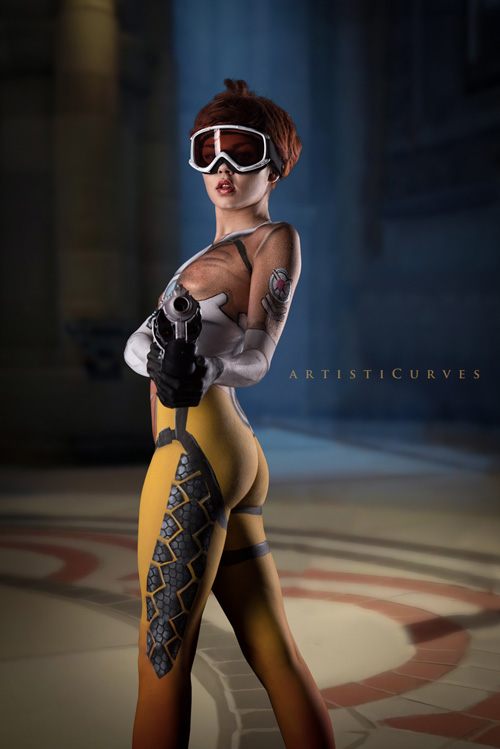 Tracer from Overwatch Body Paint