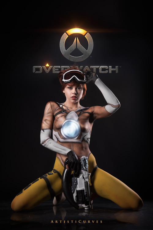 Tracer from Overwatch Body Paint