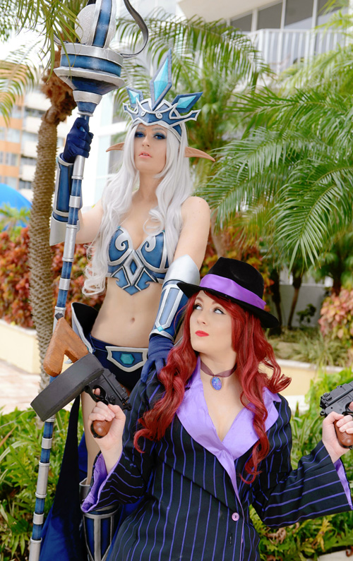 Tempest Janna and Mafia Miss Fortune Cosplay
