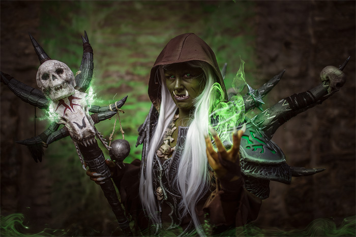 Female Guldan from World of Warcraft Cosplay