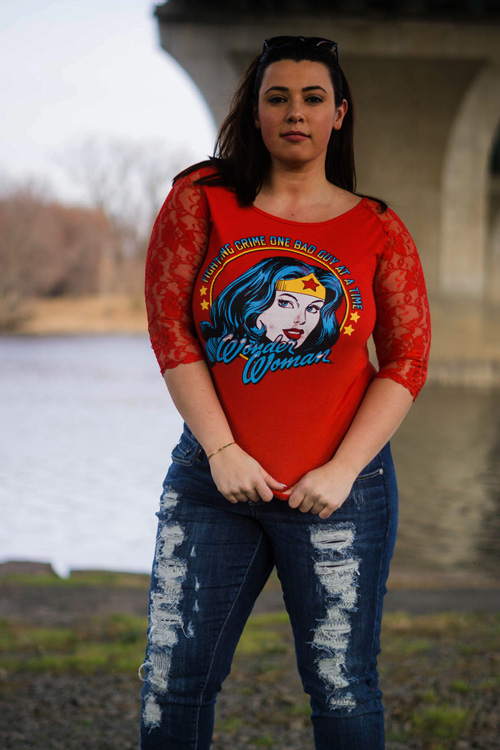 Wonder Woman T-Shirt Photoshoot