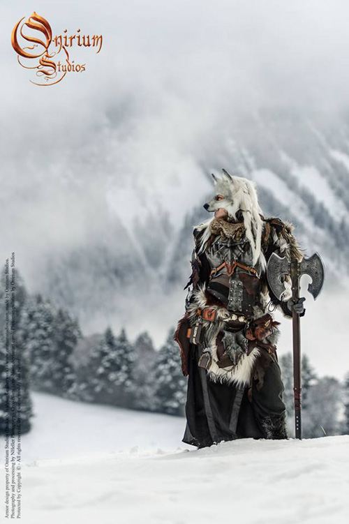 The Snow Wolf Warrior Woman Photoshoot