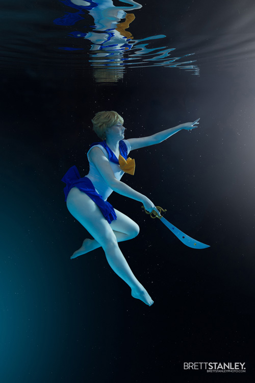 Sailor Uranus & Neptune Underwater Cosplay