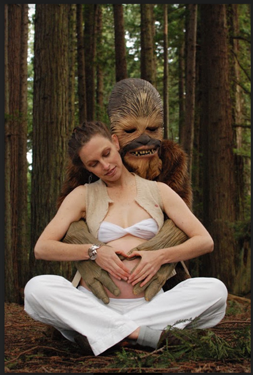 Star Wars Comedy Maternity Photoshoot
