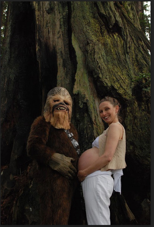 Star Wars Comedy Maternity Photoshoot