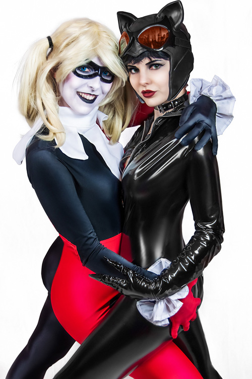Harley Quinn and Catwoman Cosplay