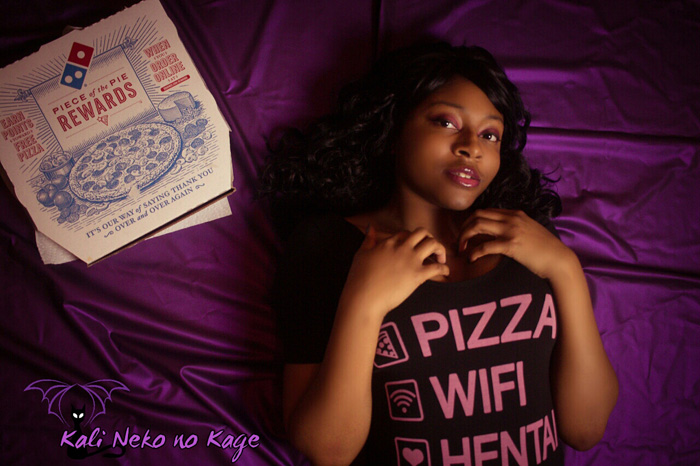 Pizza and Hentai Pinup Photoshoot