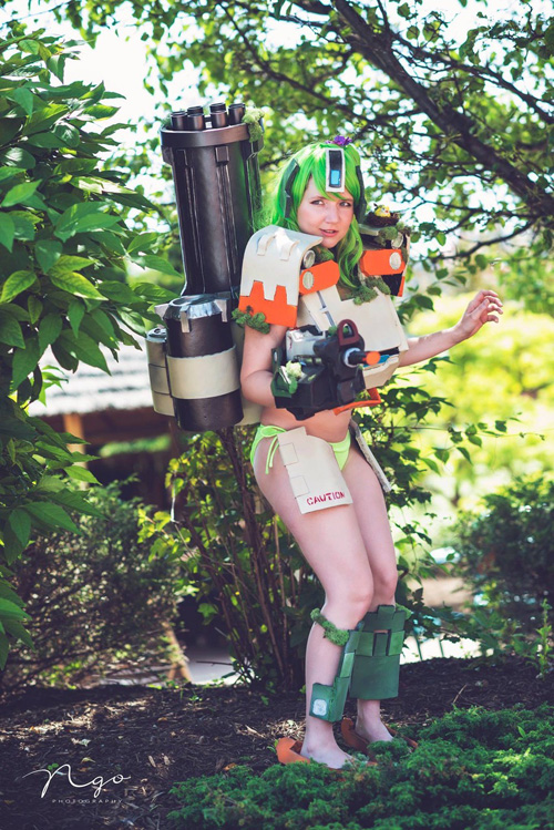 Swimsuit Bastion from Overwatch Cosplay