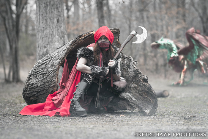 Post-Apocalyptic Red Riding Hood Cosplay