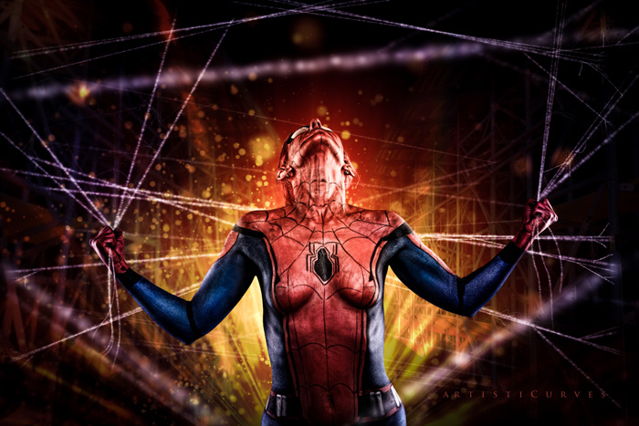 Spider-Man Body Paint