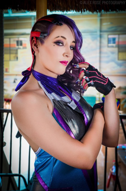 Beach Sombra from Overwatch Cosplay