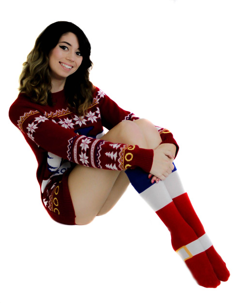 Sonic Christmas Sweater Photoshoot