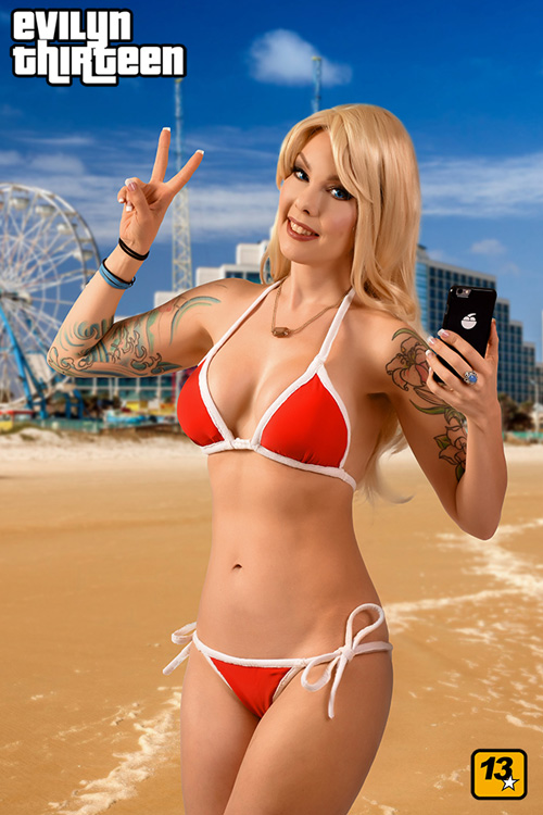 Bikini Girl from Grand Theft Auto V Photoshoot