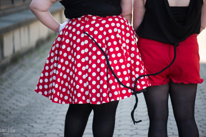 Mickey and Minnie Mouse Cosplay