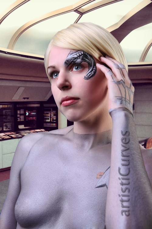 Seven of Nine from Star Trek: Voyager Body Paint