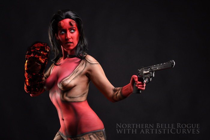 Hellgirl Body Paint