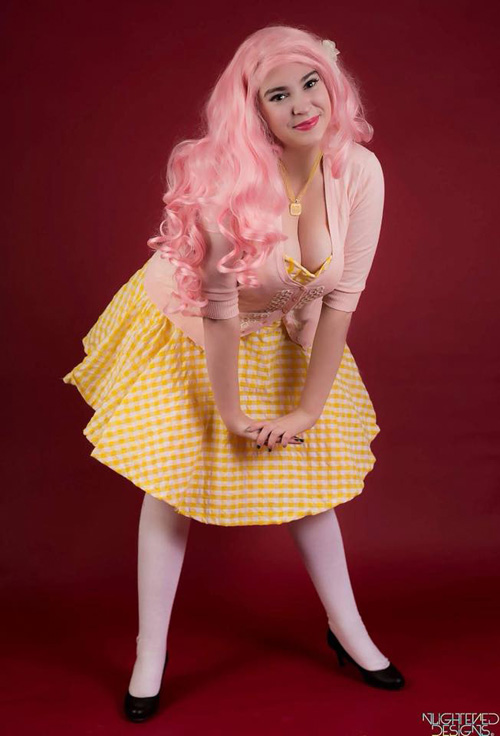 Pinup Fluttershy Cosplay