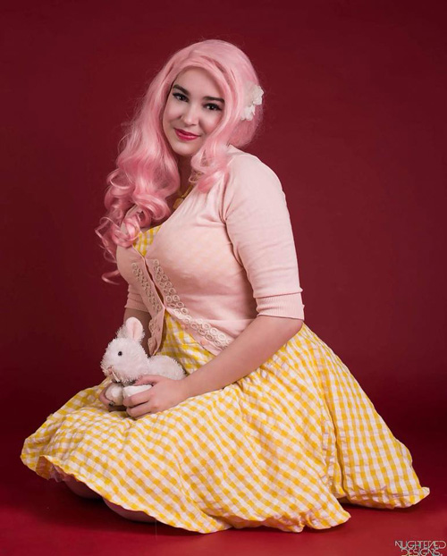 Pinup Fluttershy Cosplay