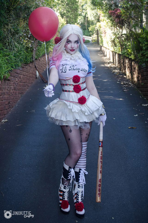Harley Quinn / Pennywise Mashup Cosplay