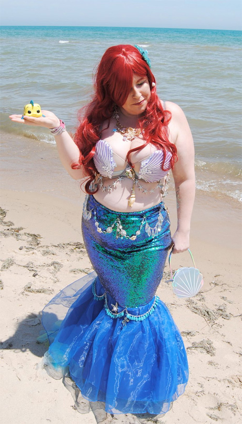 Blinged Out Ariel Cosplay