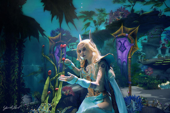 Blood Elf from World of Warcraft Underwater Cosplay