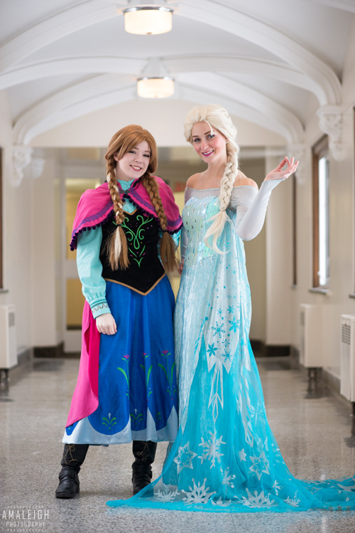 Anna and Elsa from Frozen Cosplay