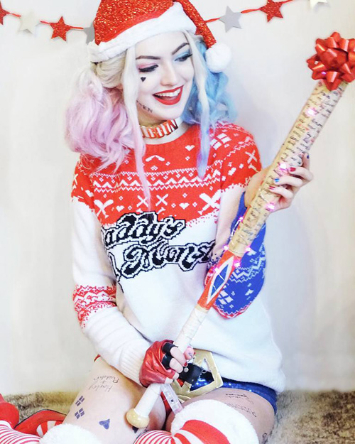 Christmas Suicide Squad Harley Quinn Cosplay