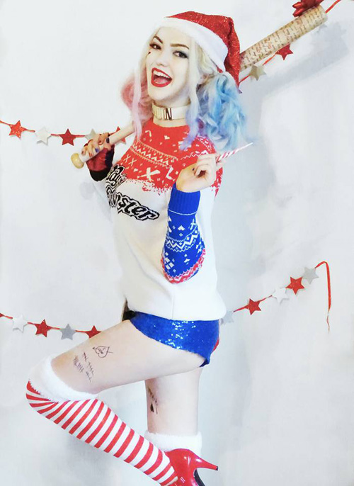 Christmas Suicide Squad Harley Quinn Cosplay