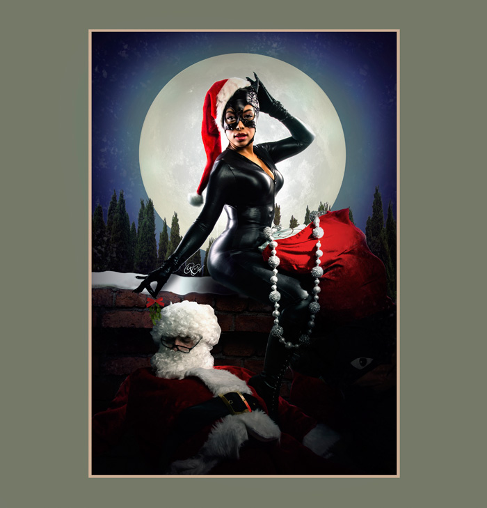 Christmas Catwoman Cosplay
